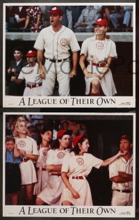 3g0208 LEAGUE OF THEIR OWN 8 LCs 1992 Tom Hanks, Madonna, Rosie O'Donnell, women's baseball