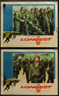 3g0215 LONGEST DAY 8 LCs 1962 Burton, cool images from in Zanuck's World War II D-Day movie!