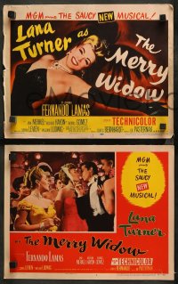 3g0229 MERRY WIDOW 8 LCs 1952 great images of sexy Lana Turner, Una Merkel & Fernando Lamas!