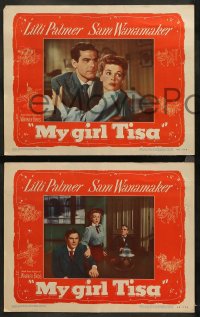 3g0430 MY GIRL TISA 7 LCs 1948 Lili Palmer, Sam Wanamaker, a love team you'll fall in love with!
