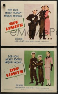 3g0249 OFF LIMITS 8 LCs 1953 soldiers Bob Hope & Mickey Rooney, sexy Marilyn Maxwell, complete set!