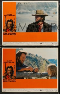 3g0258 OUTLAW JOSEY WALES 8 LCs 1976 Clint Eastwood is an army of one, Sondra Locke, cool images!