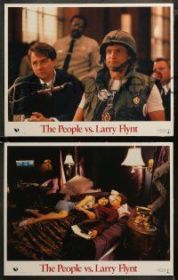 3g0270 PEOPLE VS. LARRY FLYNT 8 LCs 1996 Woody Harrelson as the founder of Hustler Magazine!