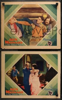 3g0509 PHANTOM CITY 5 LCs 1928 western cowboy Ken Maynard and pretty Eugenia Gilbert, ultra-rare!