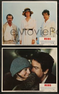 3g0288 REDS 8 LCs 1981 images of Warren Beatty as John Reed, gorgeous Diane Keaton, Jack Nicholson!