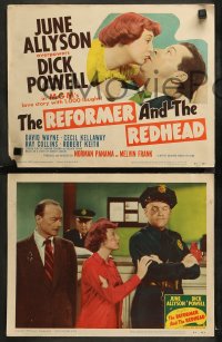 3g0289 REFORMER & THE REDHEAD 8 LCs 1950 June Allyson overpowers Dick Powell with 1000 laughs!