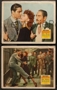 3g0651 ROXIE HART 3 LCs 1942 sexy Ginger Rogers from Chicago & George Montgomery, Adolphe Menjou!