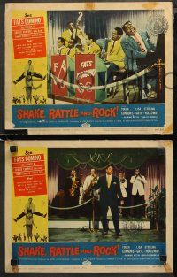 3g0515 SHAKE, RATTLE & ROCK 5 LCs 1956 Fats Domino & band, Rock 'n' Roll vs the Squares!