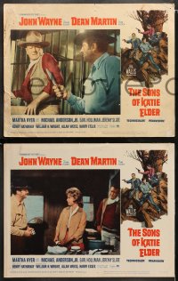 3g0518 SONS OF KATIE ELDER 5 LCs 1965 cool images of cowboys John Wayne & Dean Martin, w/ Martha Hyer