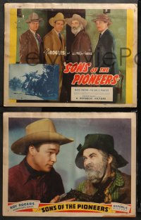 3g0326 SONS OF THE PIONEERS 8 LCs 1942 great images of Roy Rogers, Bob Nolan & the Sons of the Pioneers!