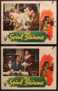 3g0576 SPIRAL STAIRCASE 4 LCs 1946 Dorothy McGuire, Kent Smith, Brent, Fleming, Robert Siodmak!