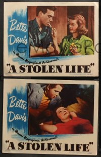 3g0580 STOLEN LIFE 4 LCs 1946 Bette Davis as identical twins with different fates, Glenn Ford!