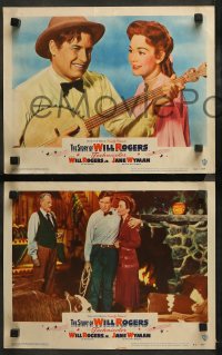 3g0338 STORY OF WILL ROGERS 8 LCs 1952 Michael Curtiz, Will Rogers Jr. as his father, Jane Wyman!
