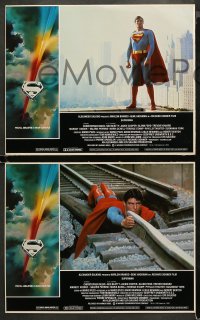 3g0343 SUPERMAN 8 LCs 1978 Christopher Reeve, Margot Kidder, Glenn Ford, Phyllis Thaxter, Cooper!