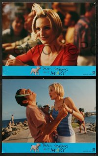 3g0357 THERE'S SOMETHING ABOUT MARY 8 LCs 1998 Ben Stiller is hooked, Cameron Diaz, Farrelly Bros