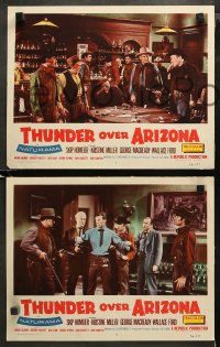 3g0584 THUNDER OVER ARIZONA 4 LCs 1956 gunslinger Skip Homeier & Kristine Miller, western action!