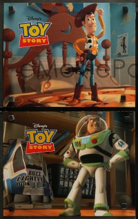 3g0445 TOY STORY 7 LCs 1995 Disney/Pixar cartoon, Buzz Lightyear flying over Woody, Bo Peep, more!