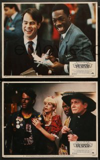 3g0370 TRADING PLACES 8 LCs 1983 Dan Aykroyd & Eddie Murphy are getting rich & getting even!