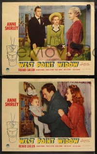 3g0589 WEST POINT WIDOW 4 LCs 1941 Anne Shirley, Richard Carlson & Richard Denning, Robert Siodmak!