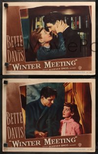 3g0590 WINTER MEETING 4 LCs 1948 Bette Davis was never happier next to the man she loves, Jim Davis!