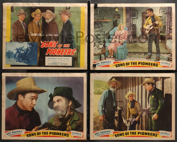 eMoviePoster.com: 3g0326 SONS OF THE PIONEERS 8 LCs 1942 great images ...