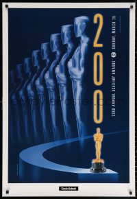 3h0244 73RD ANNUAL ACADEMY AWARDS 1sh 2001 cool Swart design & image of Oscar, Charles Schwab!