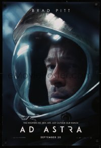 3h0245 AD ASTRA style B teaser DS 1sh 2019 Brad Pitt, the answers we seek are just outside our reach!
