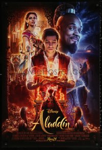 3h0248 ALADDIN advance DS 1sh 2019 Walt Disney, Ritchie, Smith as the Genie, Massoud in title role!
