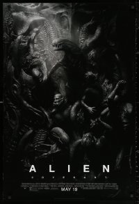 3h0249 ALIEN COVENANT style D advance DS 1sh 2017 Ridley Scott, Fassbender, incredible sci-fi image!