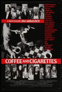 3h0305 COFFEE & CIGARETTES DS 1sh 2003 Jim Jarmusch, Bill Murray, Roberto Benigni, Iggy Pop, Waits!