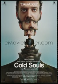 3h0306 COLD SOULS DS 1sh 2009 great wacky image of the many layers of Paul Giamatti!