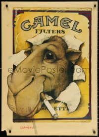 3h0109 CAMEL CIGARETTES 25x35 Dutch commercial poster 1988 wonderful art of smoking Joe Camel!
