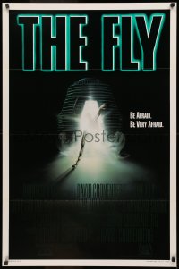 3h0347 FLY int'l 1sh 1986 David Cronenberg, Jeff Goldblum, cool sci-fi art by Mahon!