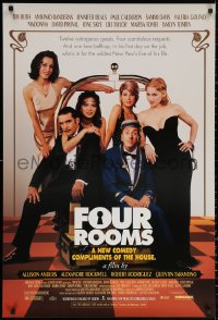 3h0349 FOUR ROOMS 1sh 1995 Quentin Tarantino, Tim Roth, Antonio Banderas, Madonna, Marisa Tomei!