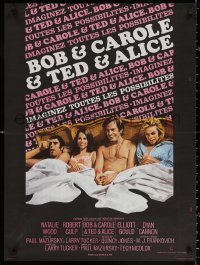 3h1108 BOB & CAROL & TED & ALICE French 23x31 1970 Natalie Wood, Gould, Cannon, Culp, different!