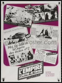 3h1126 EMPIRE STRIKES BACK French 23x32 1980 George Lucas sci-fi classic, cool news articles!