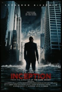 3h0392 INCEPTION IMAX advance DS 1sh 2010 Christopher Nolan, Leonardo DiCaprio standing in water!