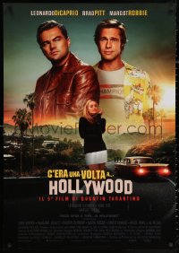 3h0727 ONCE UPON A TIME IN HOLLYWOOD Italian 1sh 2019 Pitt, DiCaprio and Robbie, Tarantino!