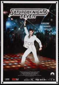 3h0729 SATURDAY NIGHT FEVER Italian 1sh R2017 image of disco dancer John Travolta, director's cut!