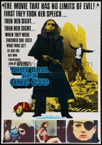 3h0678 THEY CALL HER ONE EYE Lebanese 1974 wild cult classic, Christina Lindberg in the title role!