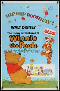 3h0439 MANY ADVENTURES OF WINNIE THE POOH 1sh 1977 and Tigger too, plus three great shorts!