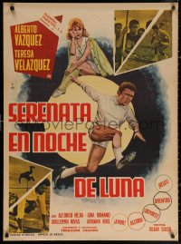 3h0694 SERENATA EN NOCHE DE LUNA Mexican poster 1967 Julian Soler, different sports art and images!