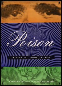 3h0484 POISON 26x36 1sh 1991 Todd Haynes, Edith Meeks, cool art & design!