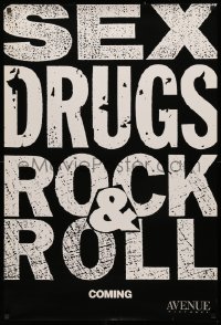 3h0534 SEX, DRUGS, ROCK & ROLL teaser 1sh 1991 Eric Bogosian's one-man stand up comedy show!