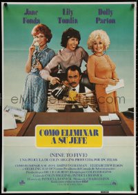 3h0950 9 TO 5 Spanish 1981 Dolly Parton, Jane Fonda & Lily Tomlin w/tied up Dabney Coleman!