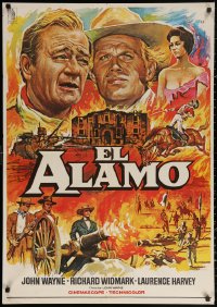 3h0951 ALAMO Spanish R1979 great art of John Wayne & Richard Widmark in Texas by Mac!