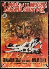 3h0961 DEAD ARE ALIVE Spanish 1972 completely different zombie horror art, there's no place to hide!