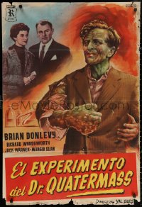 3h1002 QUATERMASS XPERIMENT Spanish 1957 Val Guest, Hammer, Brian Donlevy, different art by Peris!