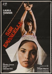 3h1007 SISTER EMANUELLE Spanish 1978 different image of sexy Laura Gemser as nun trying to be good!