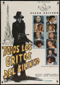 3h1013 TODOS LOS GRITOS DEL SILENCIO Spanish 1975 Paul Naschy, Maximo Valverde, top cast, different!